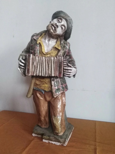 Statua terracotta musica - statua,