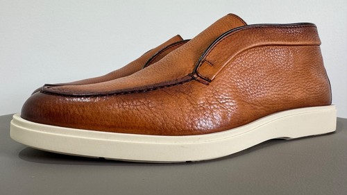Santoni desert slip leather - slip-on,