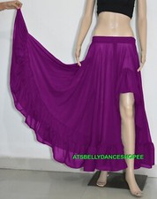 Gonna viola in chiffon con