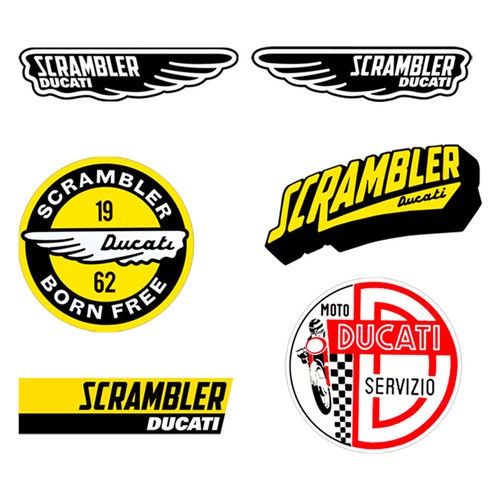 Adesivi ducati scrambler ali - adesivi,