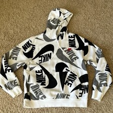 Nike white and black Logoed