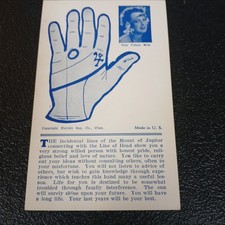 Strega stregoneria lettura palma occulta narrazione fortuna vintage anni 30 da collezione 