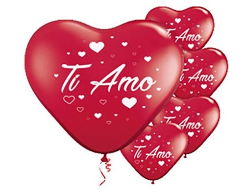 Palloncini cuore rosso - cuore, amo