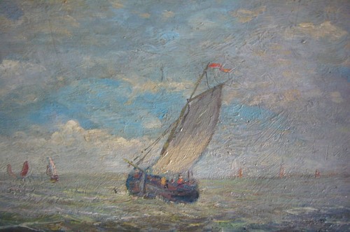 Dipinti olio immagine barca - dipinti,
