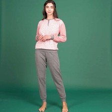 Pigiama donna punto Jaquard