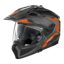 CASCO CROSSOVER NOLAN N70-2X TORPEDO N-COM TORPEDO FLAT LAVA GREY ARANCIO 44