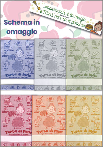 Asciugapiatti con tela aida - asciugapiatti,