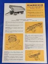 brochure rimorchio a ralla con cassone ribaltabile VIBERTI 1948