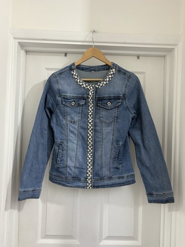 Giacca donna blu denim