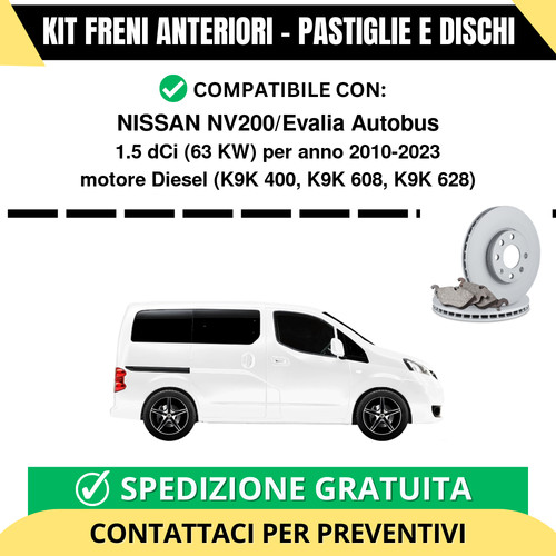 Kit freni anteriori - anteriori, (pastiglie