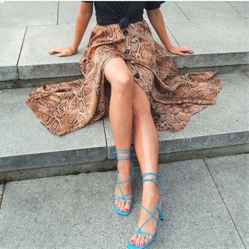 Gonna midi zara - zara, stampa