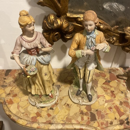 Coppia statue ceramica - coppia,