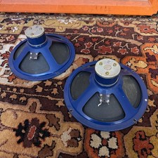Coppia 2x Altoparlanti Vintage anni 60 Elac 10N/83 Blu 8ohm 10 Watkins V Front Vox AC10