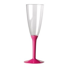 20 Flute in plastica con gambo