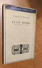 FREDERICH  NIETZSCHE - ECCE HOMO -BIBLIOTECA ADELPHI - OTTIMO - SR98