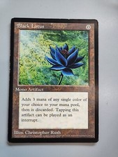 MAGIC CARTA OVERSIZE BLACK LOTUS MONO ARTIFACT ILLUS. CHRISTOPHER RUSH MTG