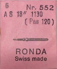 NOS New [ 1x = 1 Stem ] AS 1130 Pas 120 13” RONDA 552 Winding Stem Tija Tige