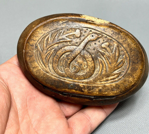 Antica snuff box albero legno - snuff,