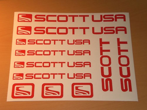 Set adesivi scott usa - scott, downhill