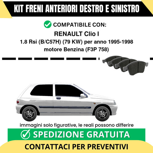 Pastiglie freno anteriori per - pastiglie,