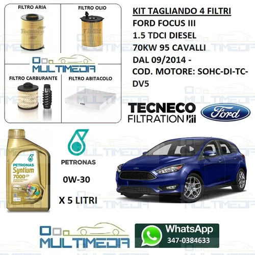Kit tagliando filtri olio - kit,