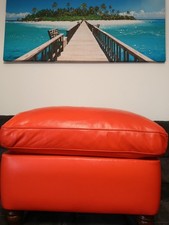 Pouf Frau In Pelle Anni 70