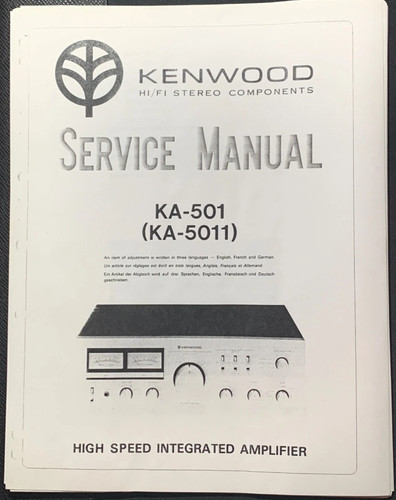 Kenwood 501 5011 - ka-501, ka-5011