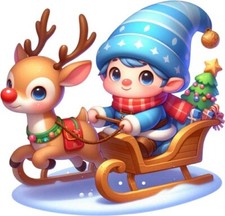 Adesivo Natale Babbo Natale