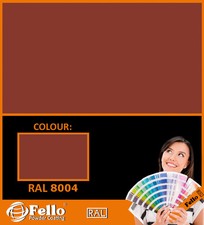 FELLO Verniciatura a polvere - RAL 8004 Marrone rame 5KG POLIESTERE