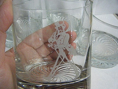 Lot vintage etched johnnie - vintage,