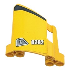 Pannello LEGO giallo 44352pb17 pezzo Technic veicolo camion set 8292