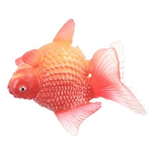  Pesci rossi finti in plastica galleggianti pesci d'acquario artificiali