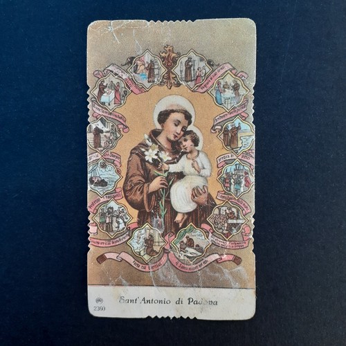 Antico santino holy card - santino,