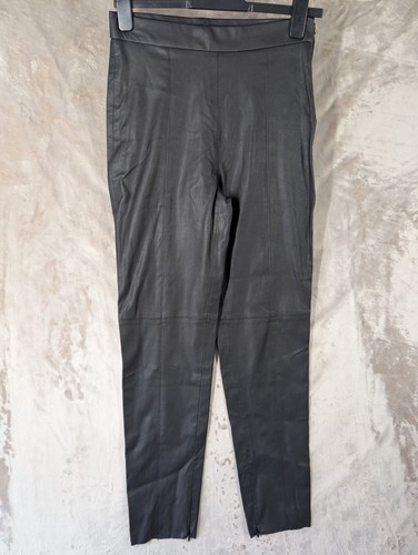Pantalone zara nero - zara, ecopelle