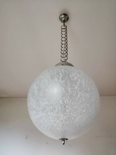LAMPADARIO boccia palla VETRO MURANO design space age 1970 sfera sospensione
