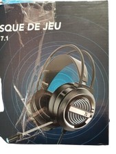 Cuffie da gioco nere 7.1 per