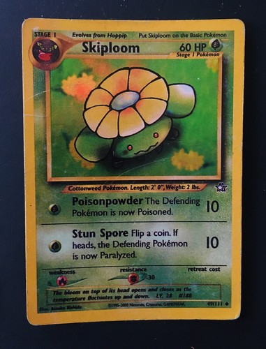Carta pokemon skiploom holo - skiploom,