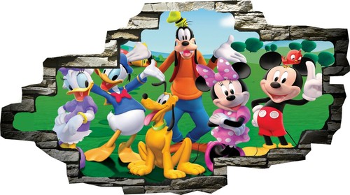 Adesivo topolino clubhouse - clubhouse, 3d