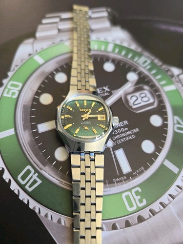 Reloj vintage titan 17jewels - titan,