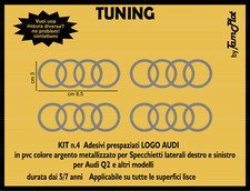 adesivi audi logo per