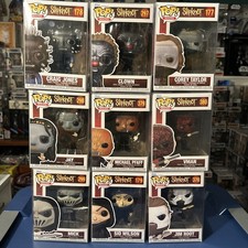 Funko Pop lotto di 9 figurine in vinile Slipknot con protezioni nuove con scatola