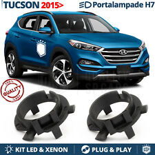 Coppia ADATTATORI montaggio KIT LED H7 Portalampada per Hyundai Tucson III 2015>