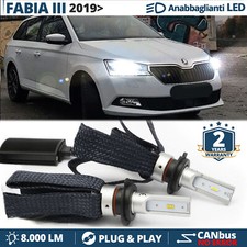 Kit LED H7 per Skoda FABIA 3 NJ Restyling ANABBAGLIANTI CANbus Bianco POTENTE