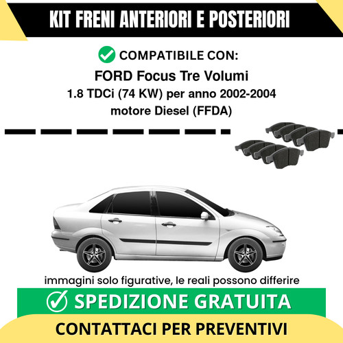 Pastiglie freno ant post - freno,