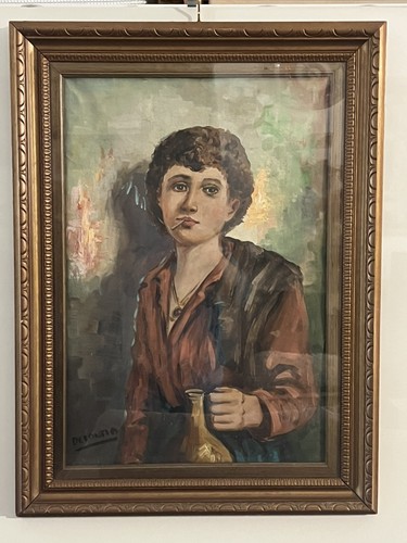 Quadro vintage olio - quadro, su