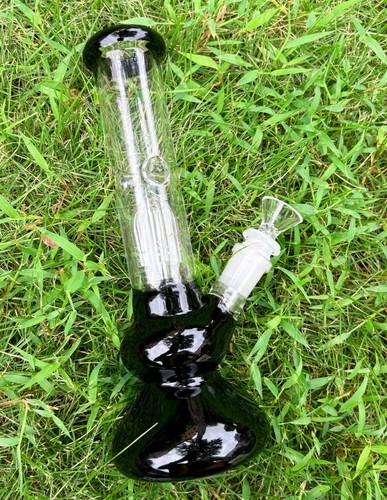 Bong vetro nero scuro - nero, 10"