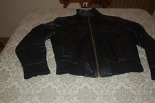 Artica, Bomber, Nero, Pelle (nappa di vitello), Taglia M, Usato, Vedi foto