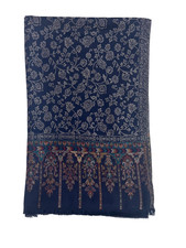 Sciarpa scialle donna blu navy