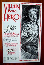 VILLAIN AND HERO fumetto 1993 firmato Joseph Monks & Joseph Linsner #2100/3000