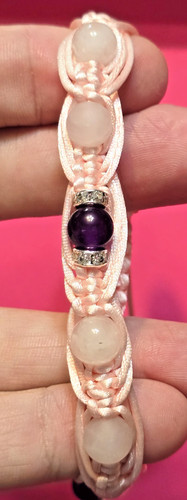 Bracciale regolabile perle